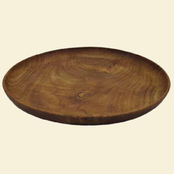 teak round plate - Image 4