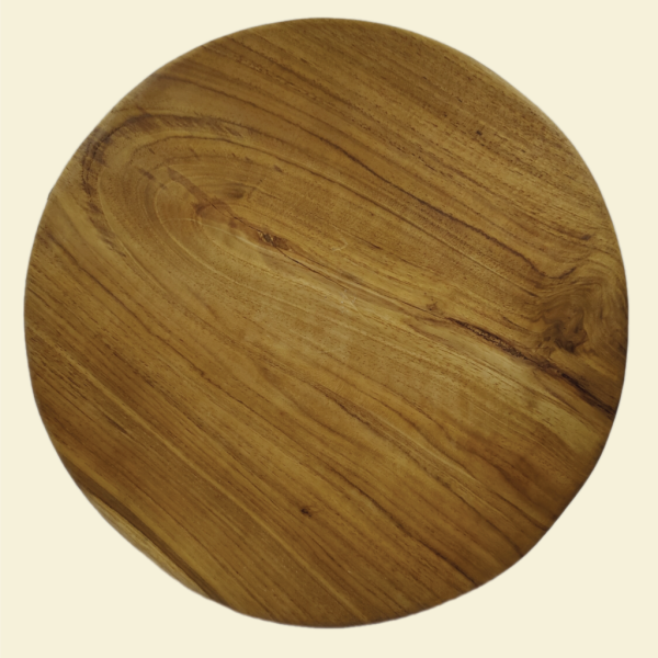 teak round thali plate - Image 3