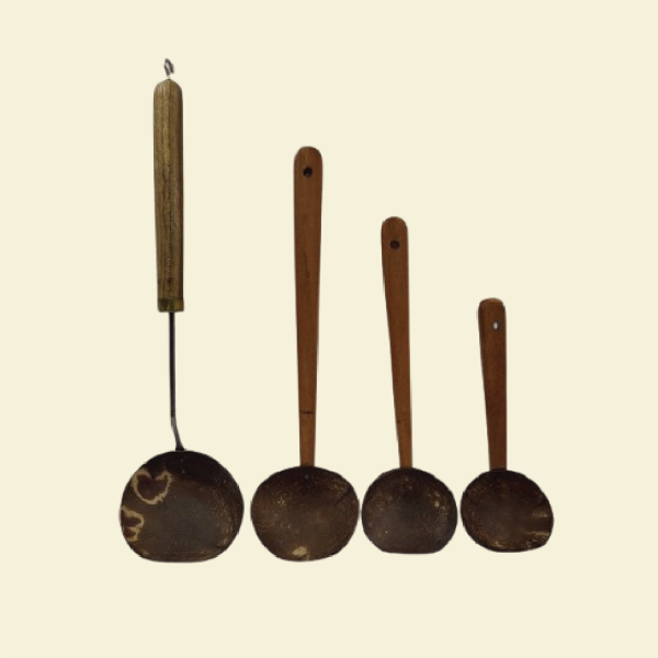 4set coconut shell